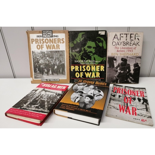 70 - A collection of six books detailing the experience of WWII prisoners of war.