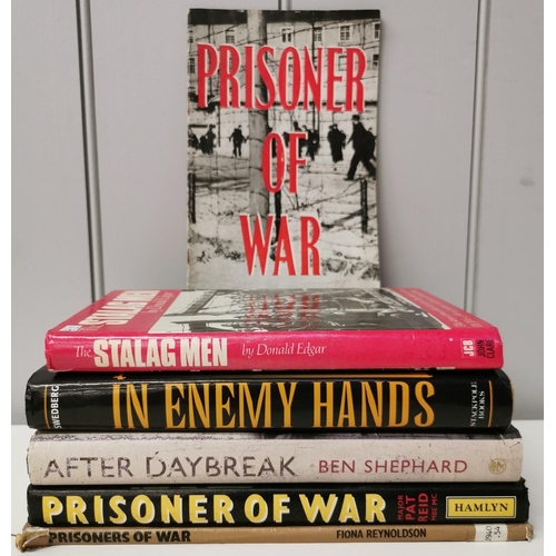 70 - A collection of six books detailing the experience of WWII prisoners of war.