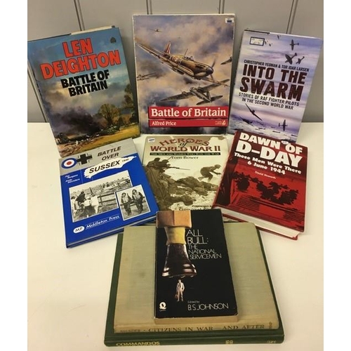 77 - A collection of nine allied WWII reference/historical books.