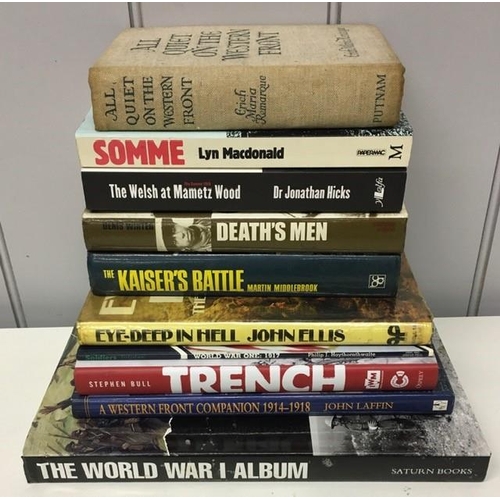 86 - A collection of ten WWI battle accounts & reference books.