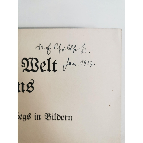 116 - A post WWI, German print book, entitled 'Eine ganze Welt gegen uns' (A Whole World Against Us). The ... 