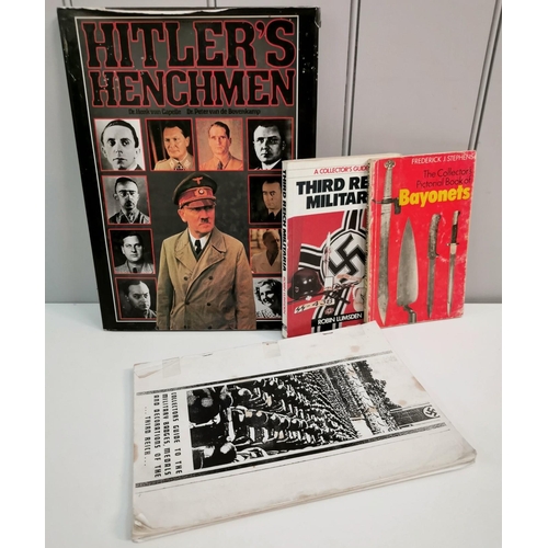 118 - A mixed lot of four WWII military reference books & guides. To include 'Hitler's Henchmen', 'A Colle... 