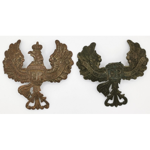 198 - A pair of Prussian Pickelhaube Helmet Plates.