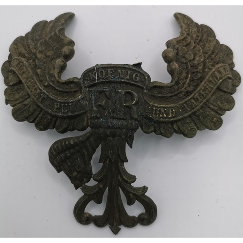 198 - A pair of Prussian Pickelhaube Helmet Plates.