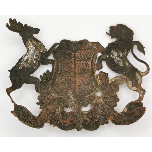 199 - A WWI Pickelhaube Griffin (Wurttenberg issue) helmet plate.