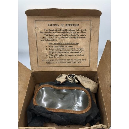 233 - A boxed, WWII British Civilian Respirator.