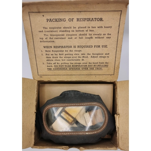 235 - A boxed, WWII British Civilian Respirator.