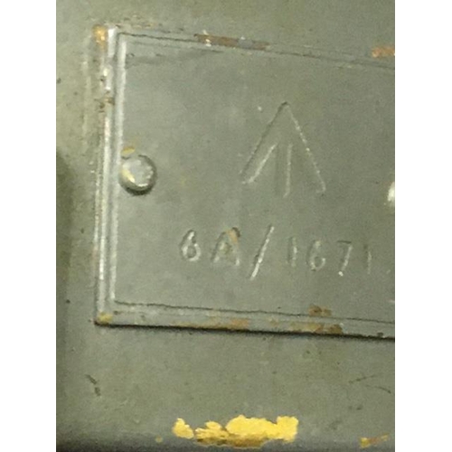 236 - A boxed WWII Type 4A British Bomber Compass. Case stencilled 'Property of Fairfield Aviation Ltd'.