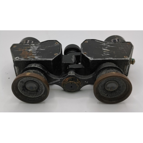 244 - A pair of early 20th century field binoculars (x6), by 'Negretti & Zambra - London'.