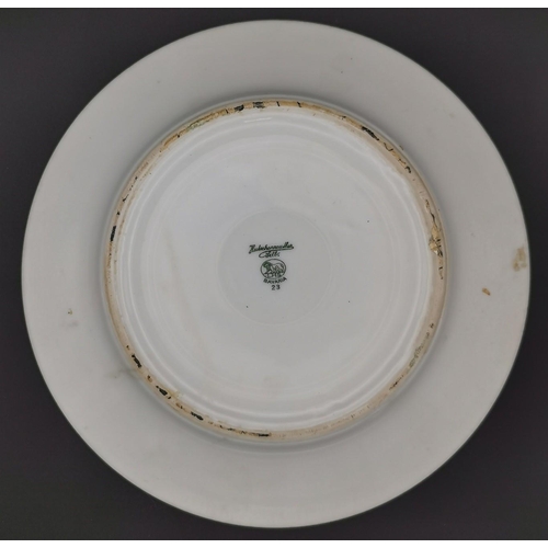 265 - A WWII German dinner plate, from the SS bodyguard unit of Adolf Hitler. Monogrammed 'LAH' & maker's ... 