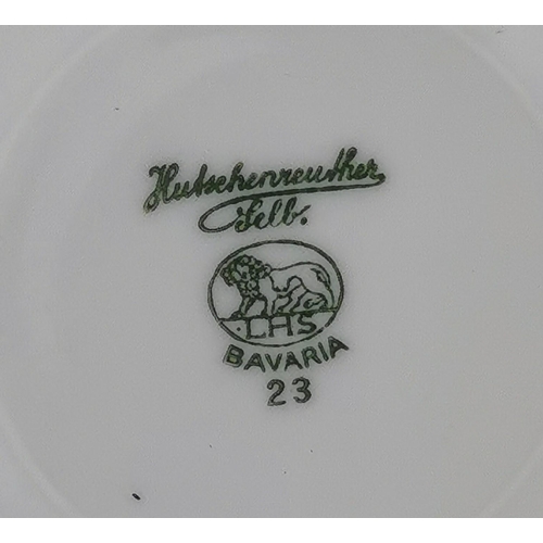 265 - A WWII German dinner plate, from the SS bodyguard unit of Adolf Hitler. Monogrammed 'LAH' & maker's ... 