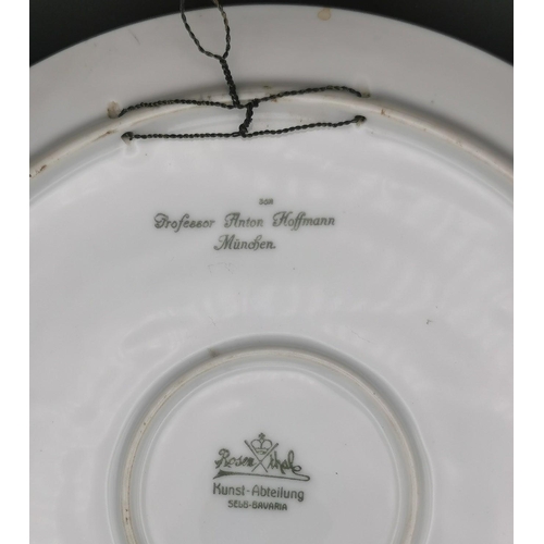 274 - A WW1 Imperial German commemorative plate 'Drauf! 1914'. Maker's mark to base 'Rosenthal'; artist Pr... 