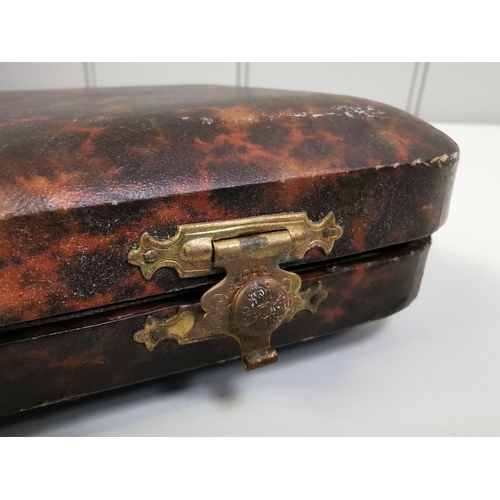 293 - An SS Dagger presentation case, with hinged lid.