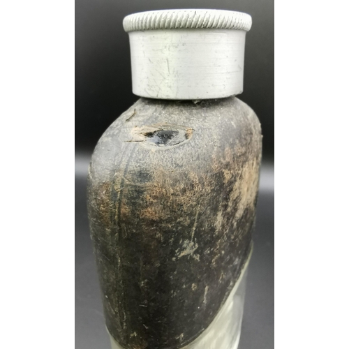 301 - A WWII pilot's flask. Appears from Hurricane squadron 87 & 213.