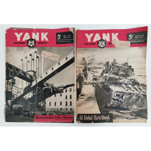 306 - A collection of thirteen WWII newspapers & magazines.