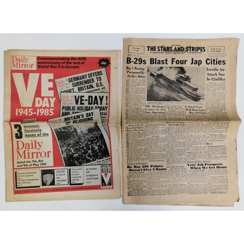 306 - A collection of thirteen WWII newspapers & magazines.