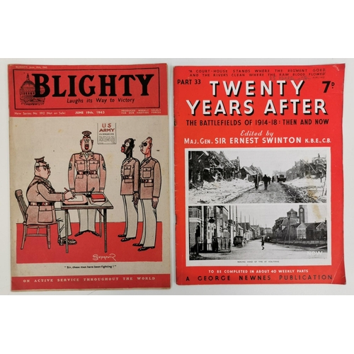 306 - A collection of thirteen WWII newspapers & magazines.