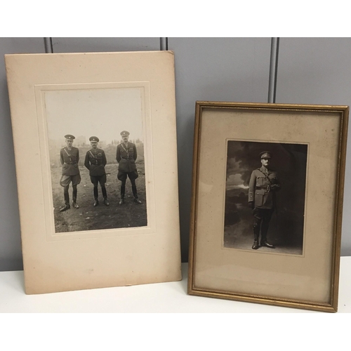 358 - Two WWI British Army personnel photographs.