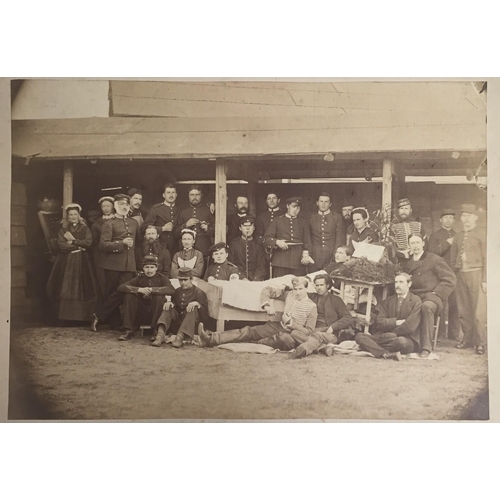 360 - A trio of Prussian military hospital photographs, all noted as featuring Dr.Buck.