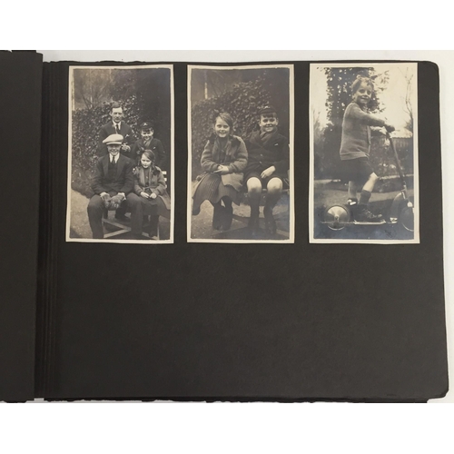 362 - A small collection of WWI wartime & family photographs, with frame & album.