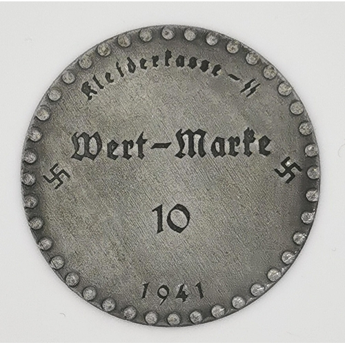 367 - A 1941 dated SS clothing token.