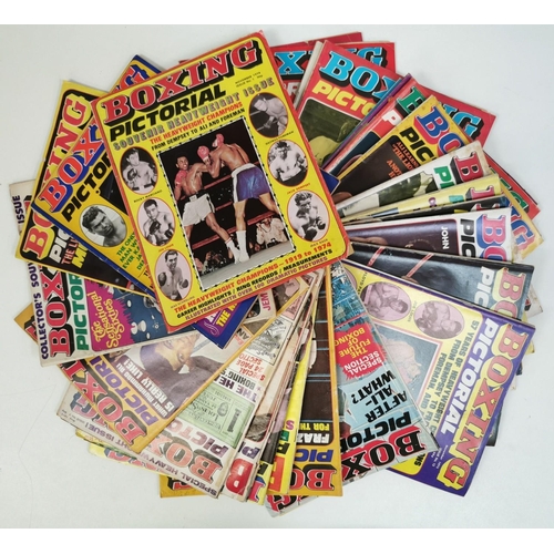 426 - A collection of twenty-four editions of 'Boxing Pictorial' magazine, dated between November 1974 & O... 