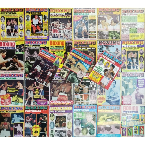 426 - A collection of twenty-four editions of 'Boxing Pictorial' magazine, dated between November 1974 & O... 