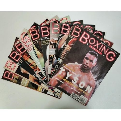 428 - A collection of eleven editions of 'Boxing Monthly' magazine, dated between January 1990 & November ... 