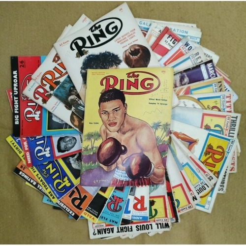 432 - A large collection of approximately three hundred & twenty-one editions of 'The Ring' magazine, date... 