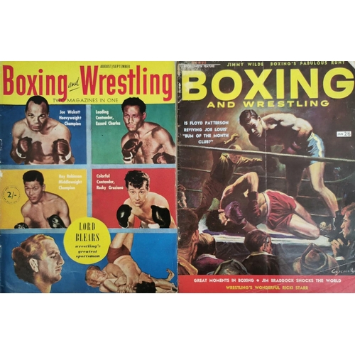 433 - A collection of approximately seventy editions of 'Boxing and Wrestling' magazine, spanning Vol 1, n... 