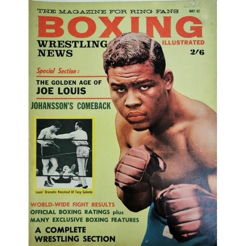 434 - A collection of approximately fifty-two editions of 'Boxing Illustrated, Wrestling News' magazine, d... 