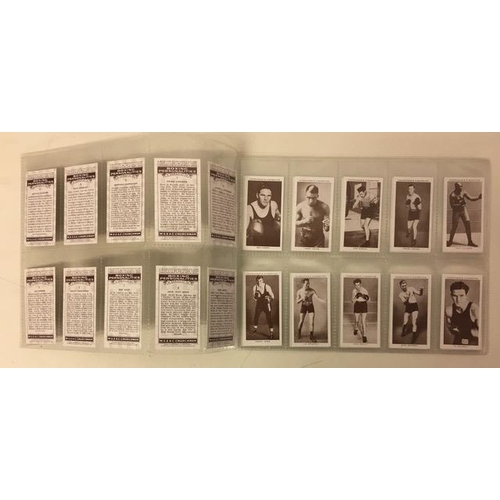 436 - A collection of boxing photographs, with facsimile signatures, together with a set (no's 1-50) of 'B... 