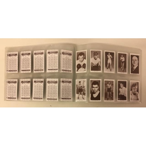 436 - A collection of boxing photographs, with facsimile signatures, together with a set (no's 1-50) of 'B... 