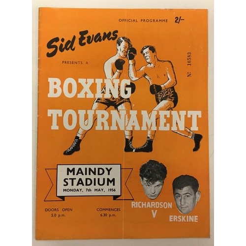 439 - A collection of five boxing tournament & tribute dinner programmes, dated between 1947 & 1998.