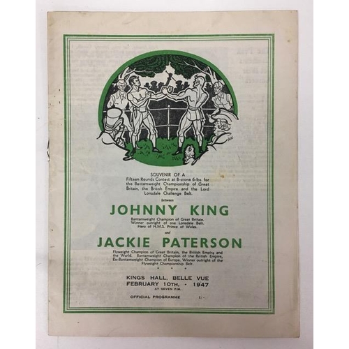 439 - A collection of five boxing tournament & tribute dinner programmes, dated between 1947 & 1998.