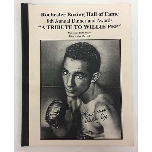 439 - A collection of five boxing tournament & tribute dinner programmes, dated between 1947 & 1998.