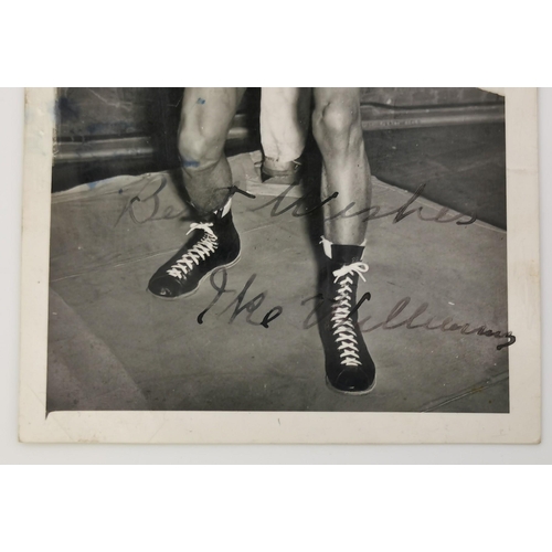 466 - A signed photograph of the boxer, Isiah (Ike) Williams (USA 1923-1994). Ike Williams was a professio... 