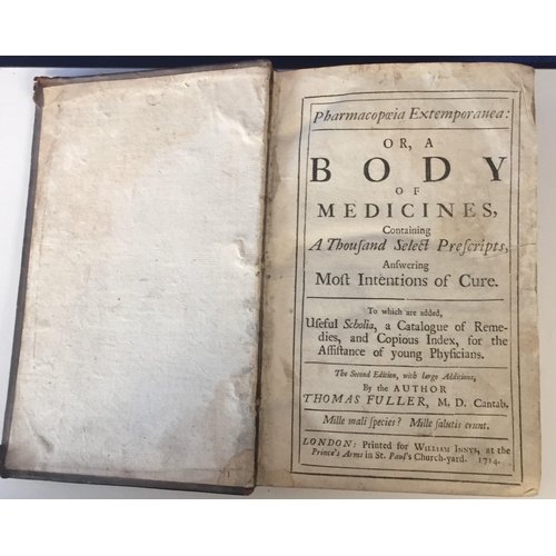 141 - A rare second edition of 'Pharmacopoeia Extemporanea (or, A Body of Medicines), with large additions... 