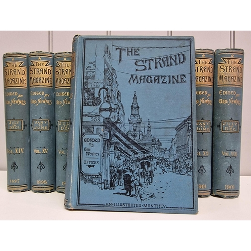 151 - A collection of ten, blue-bound volumes of 'The Strand' magazine. To include volumes 14-23, spanning... 