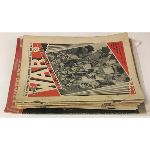 18 - A collection of seventeen editions of 'War Illustrated' magazine, spanning volumes 1-9, together wit... 