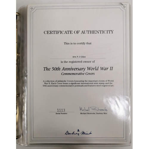 134 - A complete set (3 volumes) of 'The 50th Anniversary World War II Commemorative Covers Collection', b... 