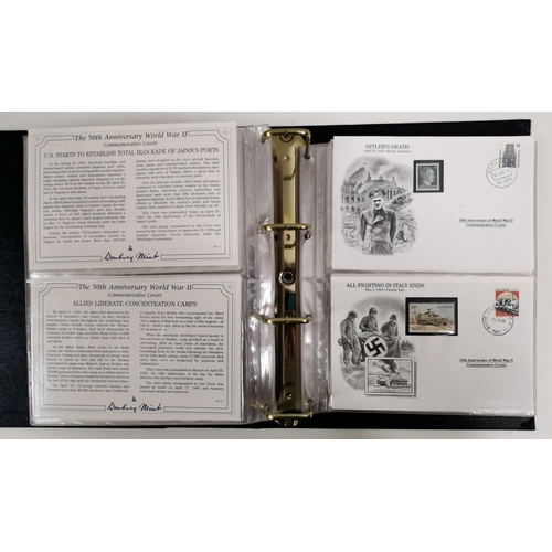 134 - A complete set (3 volumes) of 'The 50th Anniversary World War II Commemorative Covers Collection', b... 