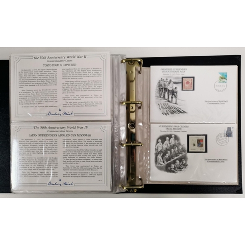 134 - A complete set (3 volumes) of 'The 50th Anniversary World War II Commemorative Covers Collection', b... 