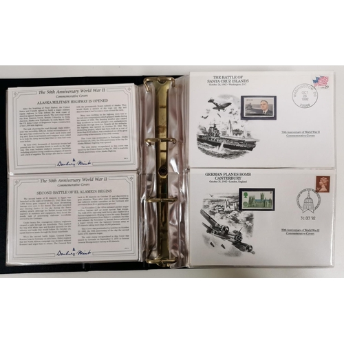 134 - A complete set (3 volumes) of 'The 50th Anniversary World War II Commemorative Covers Collection', b... 