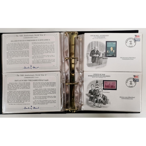 134 - A complete set (3 volumes) of 'The 50th Anniversary World War II Commemorative Covers Collection', b... 