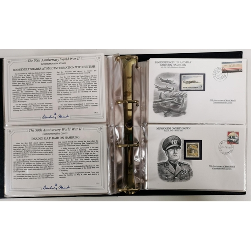 134 - A complete set (3 volumes) of 'The 50th Anniversary World War II Commemorative Covers Collection', b... 