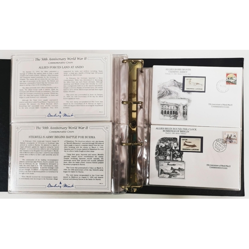 134 - A complete set (3 volumes) of 'The 50th Anniversary World War II Commemorative Covers Collection', b... 