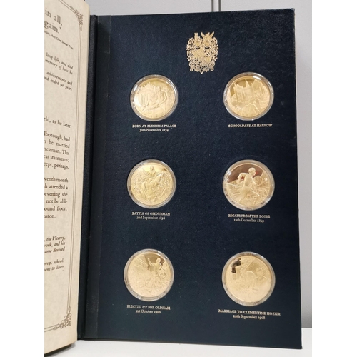 135 - 1874 Churchill Centenary Trust Medals Collection, issued in 1974. A collection of 24 sterling silver... 