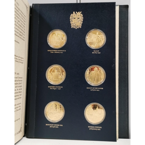 135 - 1874 Churchill Centenary Trust Medals Collection, issued in 1974. A collection of 24 sterling silver... 