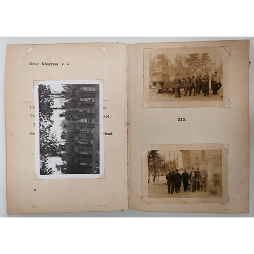 141 - A unique photo book of prisoners of war in Stalag XXI-A camp. The album was made from an adapted cop... 